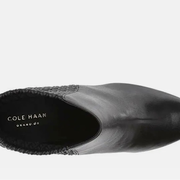 NWOT Cole Haan Black Leather Aylin Bootie - Picture 8 of 12